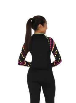 S423 Jerry's Chevron Quarter Zip Top (Size AS) 5 S423 Jerry's Chevron Quarter Zip Top (Size AS) -Figure Skating Equipment Shop S223andS125Front 51759 99552 56701.1628166098