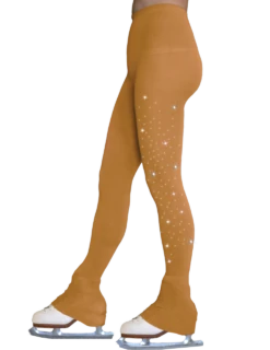 ChloeNoel Footless Ice Skating Tights 8896 With Crystals
