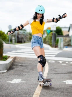 Triple Eight THE Certified Sweatsaver Rollerskating Helmet - Teal Hologram -Figure Skating Equipment Shop TealHologramAction 1024x1024 78398.1629109220