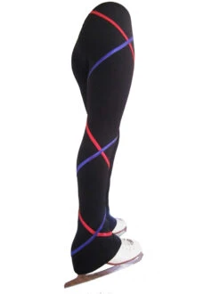 Criss Cross Fleece Ice Skating Pants Purple/Fuchsia XP611 -Figure Skating Equipment Shop XP611back 81106.1540224624