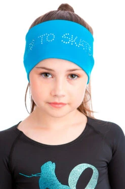 Elite Xpression - LOVE TO SKATE Headband Blue