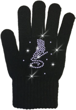 ChloeNoel Ice Skating Gloves - GV22-BB/Skate Crystals