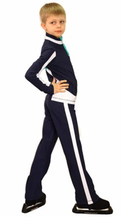 IceDress Figure Skating Outfit - Thermal - Crossover For Boys(Grey-Dark Blue, White And Mint) -Figure Skating Equipment Shop a5b76bdee06f 14461 80227.1582430734