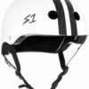 S1 Lifer Helmet - White Gloss W/ Black Stripes -Figure Skating Equipment Shop a74a06374383 06882.1619552453