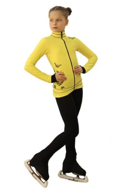 IceDress Figure Skating Outfit - Thermal - Flying (Yellow With Black) -Figure Skating Equipment Shop aa812ad88621 53650 63076 46095.1582464599