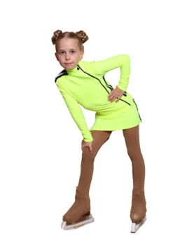 IceDress Figure Skating Skirt - Thermal - Olympus (Lime With Black Lamps) -Figure Skating Equipment Shop ac8362668148 20338 59301.1601493918