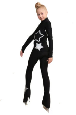 IceDress Figure Skating Outfit - Thermal - Star Sky (Black With Silver) -Figure Skating Equipment Shop ae96ab3556d6 79850.1600954822