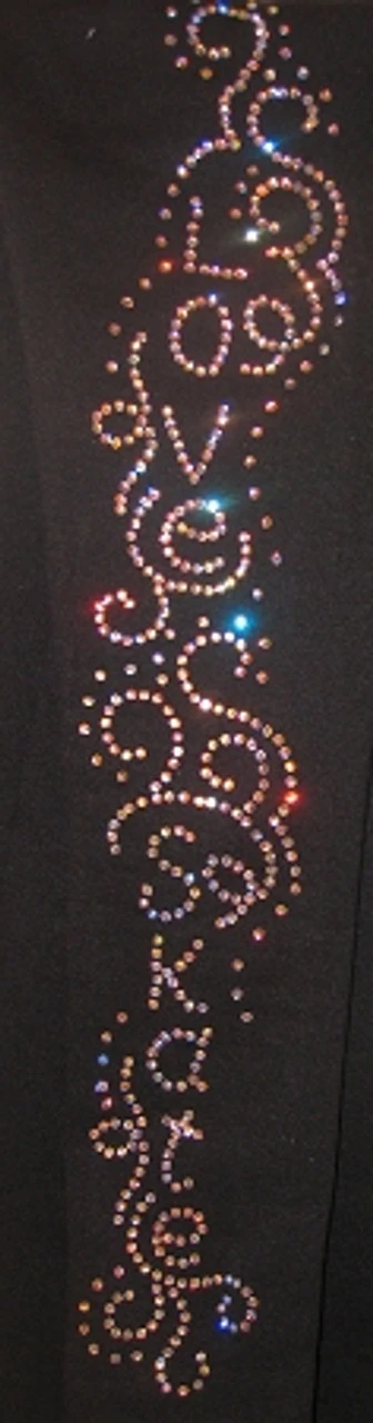 Ice Skating Pants With "Love & Skate Ornament " Applique 5 Ice Skating Pants With "Love & Skate Ornament " Applique - Image 3