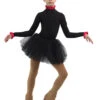 IceDress - Thermal Body (Black With Red Flounce) -Figure Skating Equipment Shop b16c5ffeacae 66399 10353.1582451577