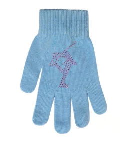 Magic Gloves With Pink Rhinestones -Figure Skating Equipment Shop blue 70579.1625804427