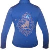 Blue Jacket With "Skate & Ornament" Applique -Figure Skating Equipment Shop blueskwithornnew 03637.1540224515