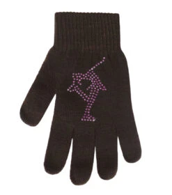 Magic Gloves With Pink Rhinestones -Figure Skating Equipment Shop brown 46352.1625804427