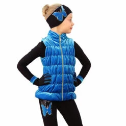 IceDress Figure Skating Outfit - Thermal - Velvet Butterfly With Vest (Blue) -Figure Skating Equipment Shop c1c868ada531 68545 13649 23201 68262.1582515061