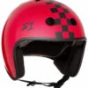 S1 Retro Lifer Helmet - Red Gloss W/ Checkers -Figure Skating Equipment Shop c2023d71b675 13434 25253 32815.1591363445