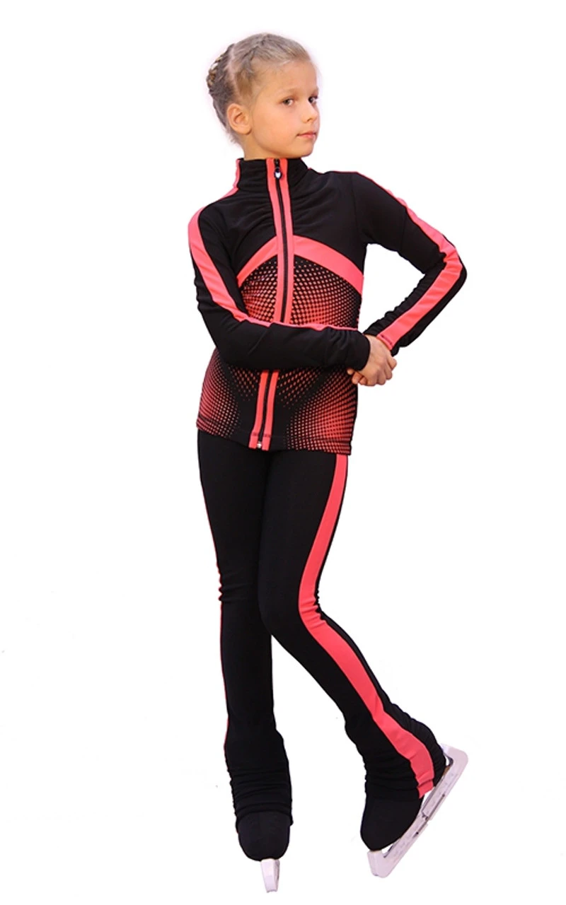 IceDress Ice Skating Pants- Jump (25% OFF, Black With Coral Stripes, Size CXS) 3 IceDress Ice Skating Pants- Jump (25% OFF, Black With Coral Stripes, Size CXS)