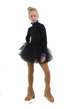 IceDress - Thermal Body (Black With Cornflower Flounce) -Figure Skating Equipment Shop c7b8160d3ed4 92437 75019 57579.1582510825