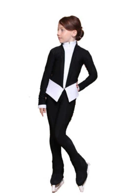 IceDress Figure Skating Jacket - Thermal - Benefit (White And Black) -Figure Skating Equipment Shop cc271f790ac7 30998 27660.1601464635