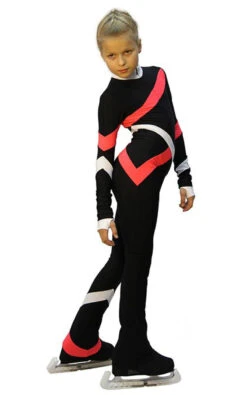 IceDress - Figure Skating Training Overalls - Quad (Black, Coral And White) -Figure Skating Equipment Shop d1c2c746d26b 23644 07164.1582488442