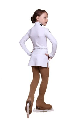 IceDress Figure Skating Jacket - Thermal - Olympus (White With Black Lamps) -Figure Skating Equipment Shop d45060c0298c 83604 16711.1601498541