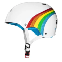 Triple Eight THE Certified Sweatsaver Rollerskating Helmet - White Rainbow Sparkle -Figure Skating Equipment Shop d4afd70abe10 95564.1637155035