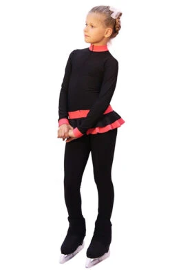 IceDress - Figure Skating Training Overalls - Valley (Black With Coral) -Figure Skating Equipment Shop d61347a3f18c 61346 82862.1582441340