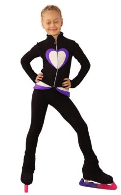 IceDress Figure Skating Outfit - Thermal - Tutti Frutti(Black, Purple, White)