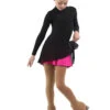 IceDress - Figure Skating Skirts - Harmony (Black With Fuchsia ) -Figure Skating Equipment Shop e08958ef3c05 08886 69284.1582480643