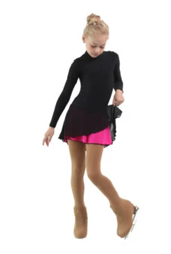 IceDress - Figure Skating Skirts - Harmony (Black With Fuchsia ) -Figure Skating Equipment Shop e08958ef3c05 08886 69284 79013.1582518054