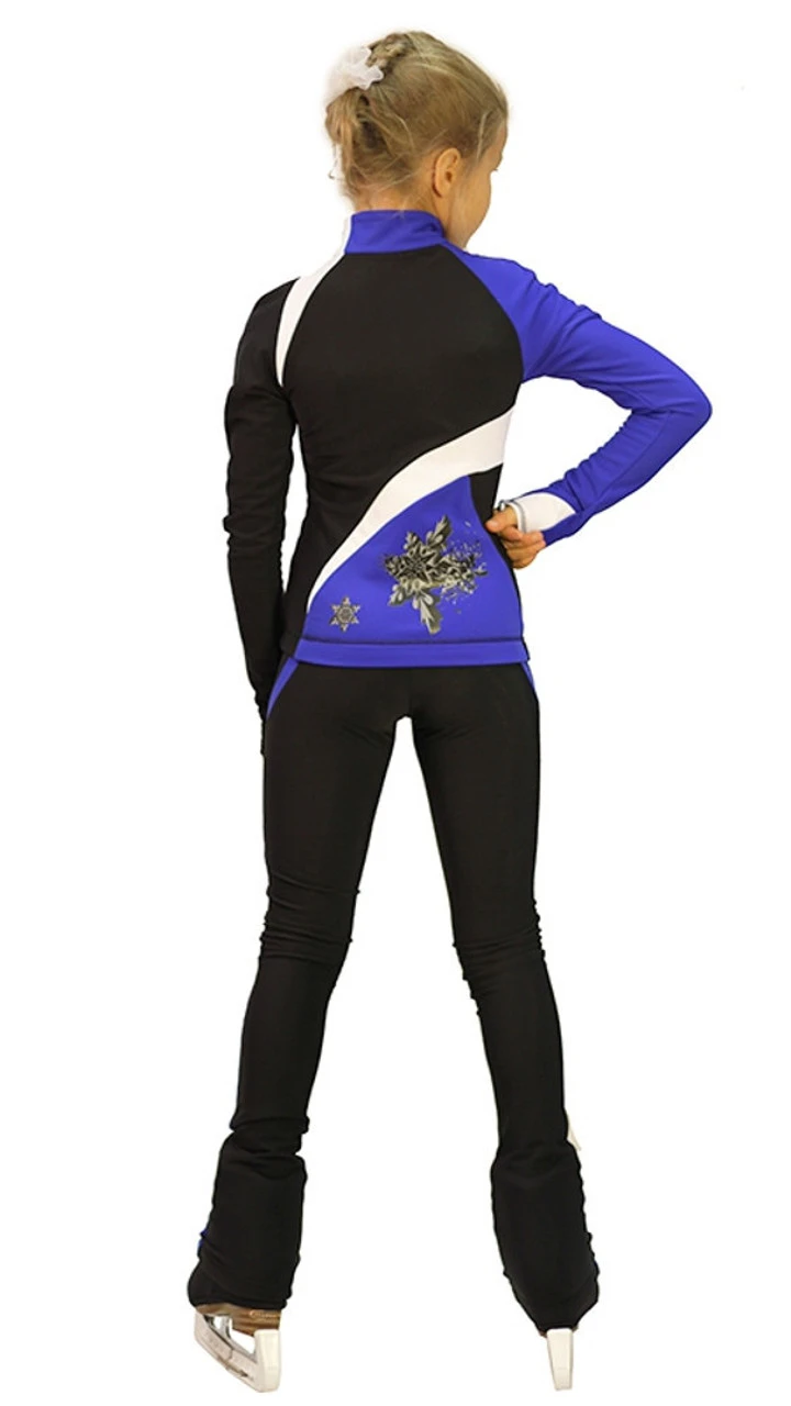 IceDress - IceDress Figure Skating Thermal Pants - Split (Cornflower Blue) 5 IceDress - IceDress Figure Skating Thermal Pants - Split (Cornflower Blue) - Image 3