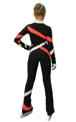 IceDress - Figure Skating Training Overalls - Quad (Black, Coral And White) -Figure Skating Equipment Shop e3d734973c32 94777 41282.1582488442