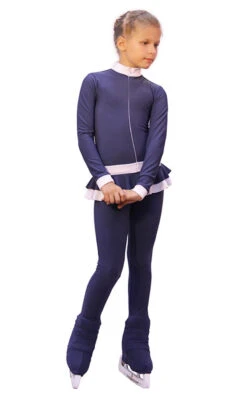 IceDress - Figure Skating Training Overalls - Valley (Grey-Dark Blue With White) -Figure Skating Equipment Shop e6b12db689b8 37839 22263.1582441493