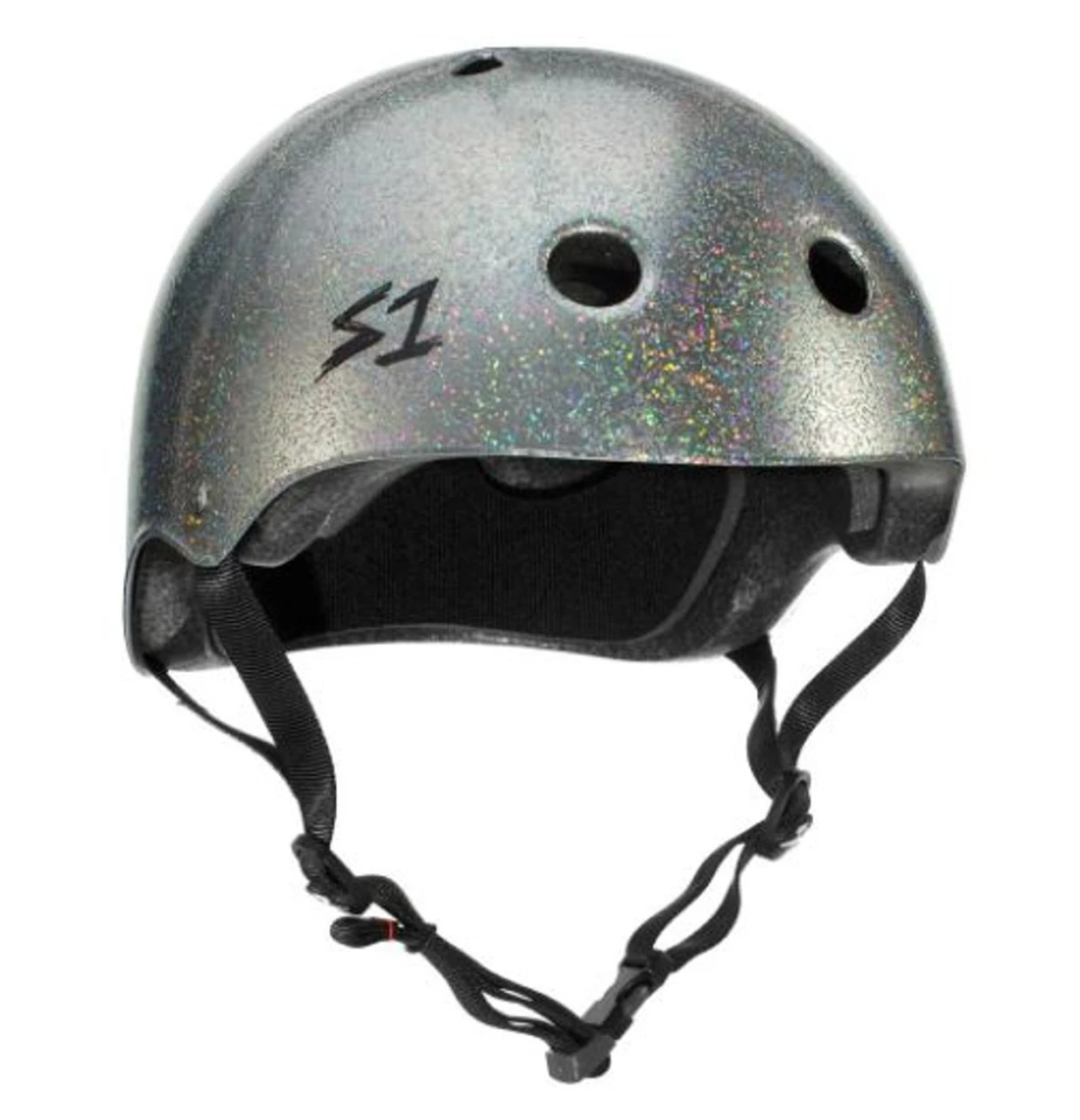 S1 Mega Lifer Helmet - Silver Gloss Glitter- Size M Only (Refurbished) 3 S1 Mega Lifer Helmet - Silver Gloss Glitter- Size M Only (Refurbished)