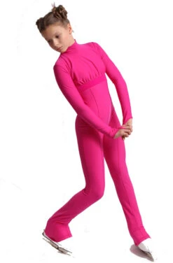 IceDress Figure Skating Overalls - Thermal - Style (Fuchsia With Velvet Trim) -Figure Skating Equipment Shop e8ca408fbfc1 02260 69556 26031.1582485920