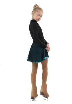 IceDress - Figure Skating Skirts - Harmony (Black With Turquoise ) -Figure Skating Equipment Shop eade4632836c 33354 15174.1582473258