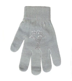 Magic Gloves With Rhinestones -Figure Skating Equipment Shop grey 36662.1635918192