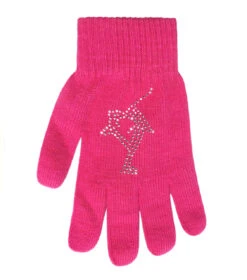 Magic Gloves With Rhinestones -Figure Skating Equipment Shop hot pink 61726.1635918192