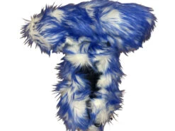 Figure Skating Furry Soakers - Blue & White