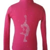 Pink Ice Skating Jacket With "Lay Back" Applique -Figure Skating Equipment Shop laybackjacketpink 07466.1667938469