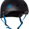 S1 Lifer Helmet - Black Matte With Cyan Straps -Figure Skating Equipment Shop m8o5c72q 69044.1615723383
