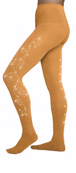 ChloeNoel Footed Ice Skating Tights 8830 2Swirls -Figure Skating Equipment Shop mt 43654.1580754003