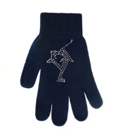 Magic Gloves With Rhinestones -Figure Skating Equipment Shop navy 45062.1635918192