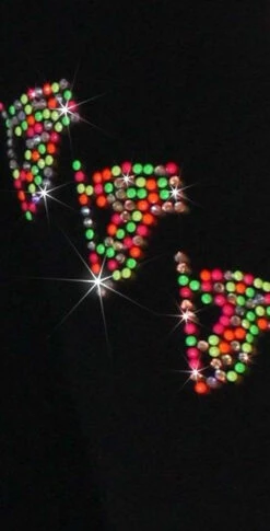 Ice Skating Jacket With "Neon Spiral Skates" Rhinestones Design -Figure Skating Equipment Shop neonspiralskates 98313.1540224528