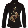 Ice Skating Jacket With Neon Rhinestuds "Pair Of Skates" Applique -Figure Skating Equipment Shop neonstudsandcrystalspairofskates 94325.1667939146