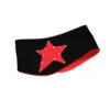 IceDress - Two-Color Thermal Figure Skating Wide Headband "Starlet" (Black And Coral) -Figure Skating Equipment Shop povyazka zvezdochka so strazami cherno korallovaya 39376 66201 44523.1638312858