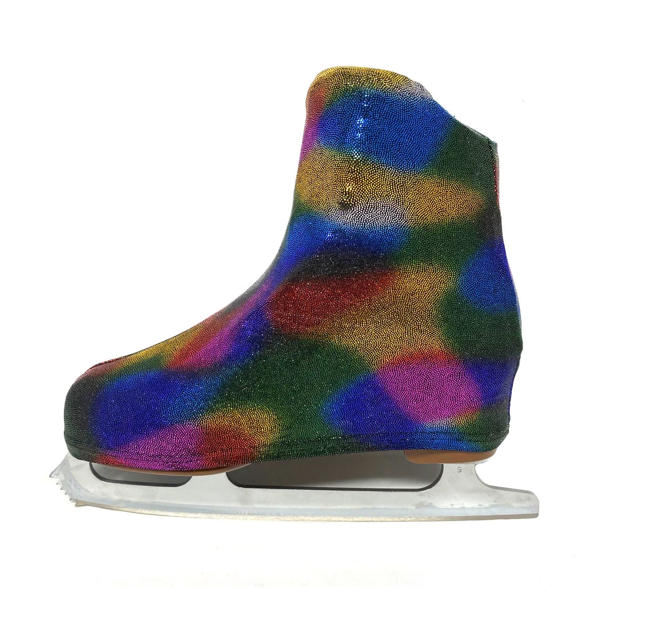 Metallic Figure Skating Boot Covers By Kami-So - Rainbow 3 Metallic Figure Skating Boot Covers By Kami-So - Rainbow