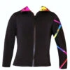 Criss Cross Poly/Spandex Rainbow Ice Skating Jacket XJ121 -Figure Skating Equipment Shop rainbowcrisscrossjacket2 70163.1540224501