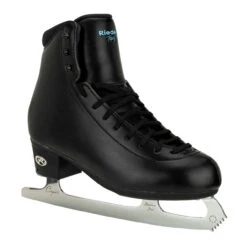 Riedell Topaz Ice Skates (Width D) -Figure Skating Equipment Shop riedell topaz skate black angle xl 05212.1676633354