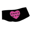 IceDress - Two-Color Thermal Figure Skating Headband "Hearts" (Black And Pink) -Figure Skating Equipment Shop termopovyazka heart chernaya s rozovym 50497 71524 20135.1638312466
