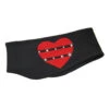 IceDress - Two-Color Thermal Figure Skating Headband "Hearts" (Dark Grey And Red) -Figure Skating Equipment Shop termopovyazka heart temno seraya s krasnym 35961 96564 01935.1638312621