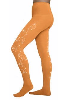 ChloeNoel Footed Ice Skating Tights 8830 2Swirls
